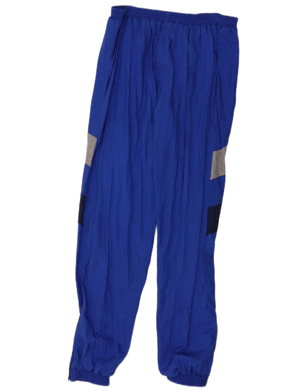 Vintage muške trenirke Hlače Joggers Large Blue Colourblock Poliamid