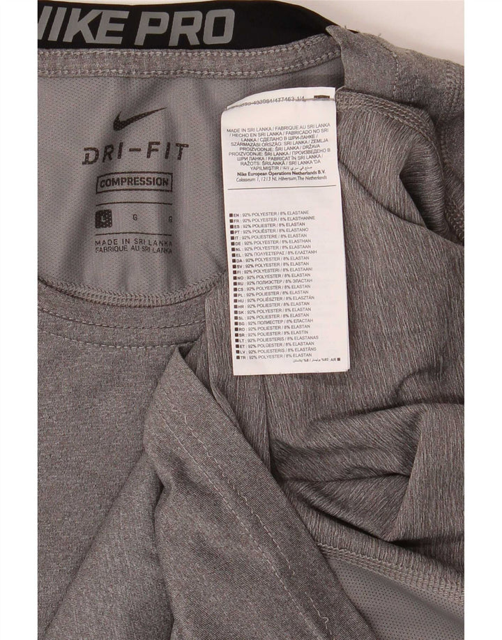 Nike Dri Fit majica kratkih rukava, veliki sivi poliester