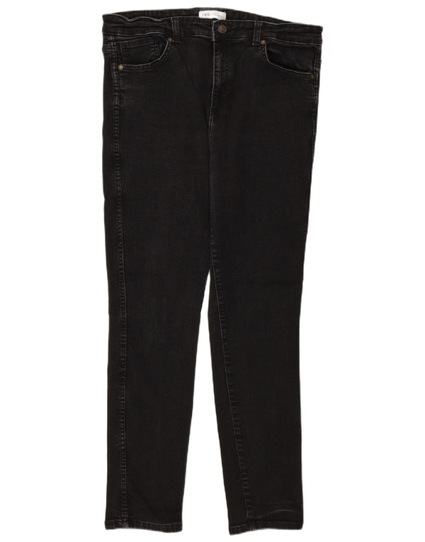 Zara ženske uske traperice EU 46 2XL W36 L28 crne