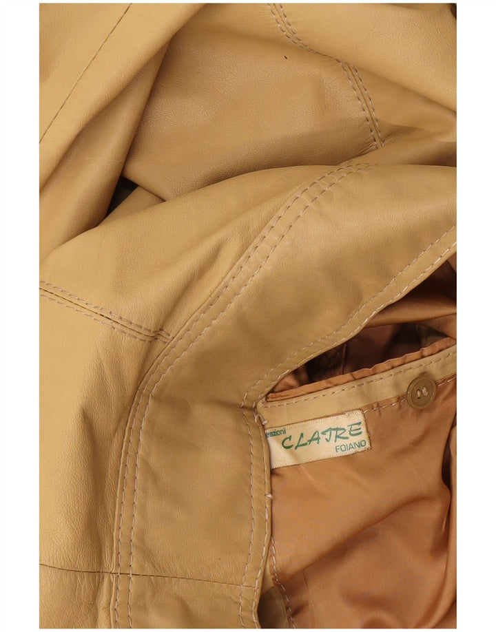 Vintage ženska bomber jakna UK 10 Mala bež