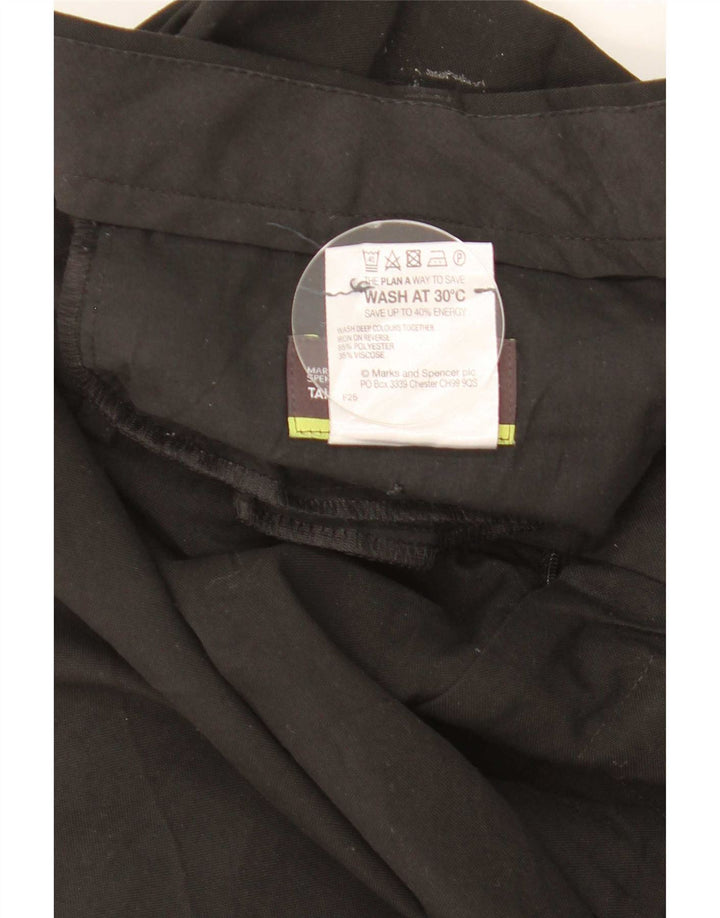 Marks & Spencer muške krojene hlače ravnog odijela W40 L31 crne