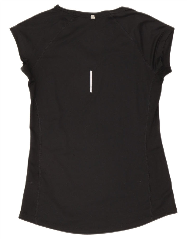 Nike Ženska Dri Fit majica kratkih rukava UK 8 Mala crna poliester
