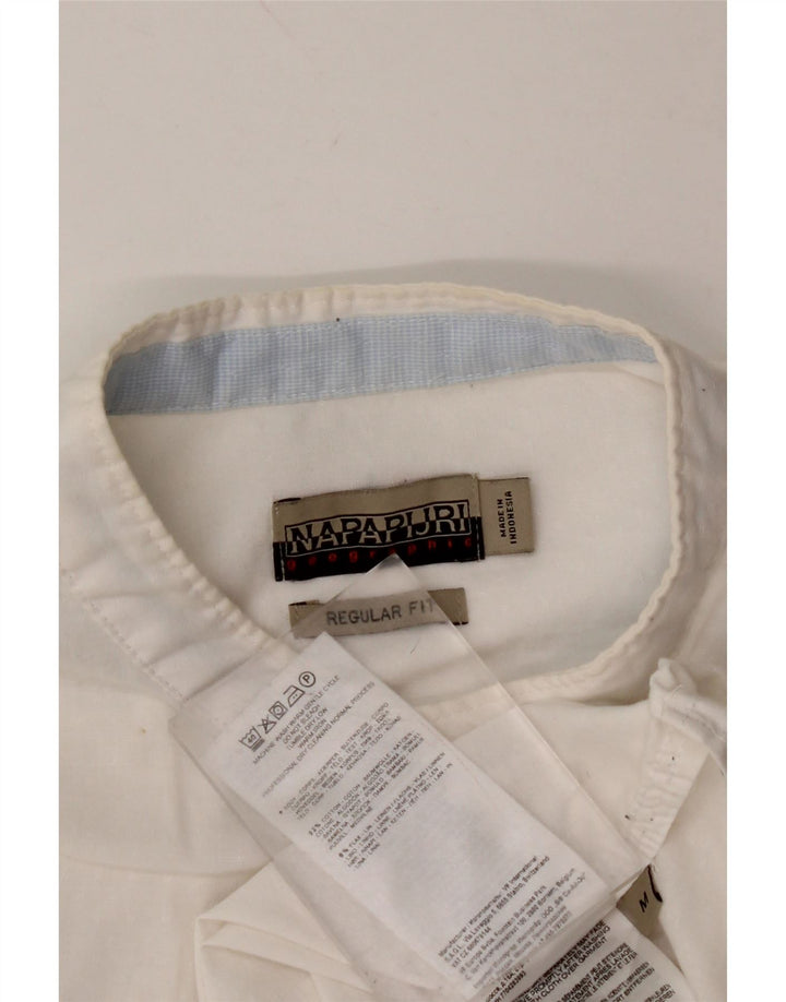 NAPAPIJRI Muška Geographic košulja standardnog kroja Srednje bijeli pamuk