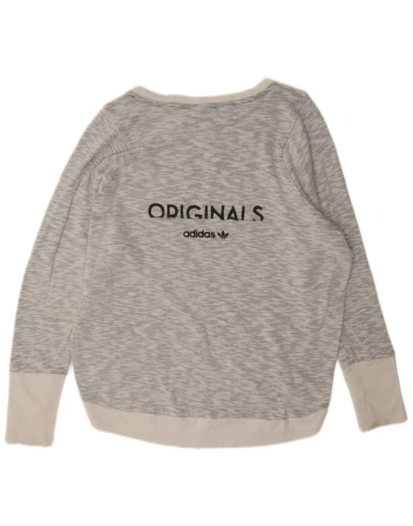 Adidas ženska majica s motivima prekomjerne majice UK 14 Large Grey Flected