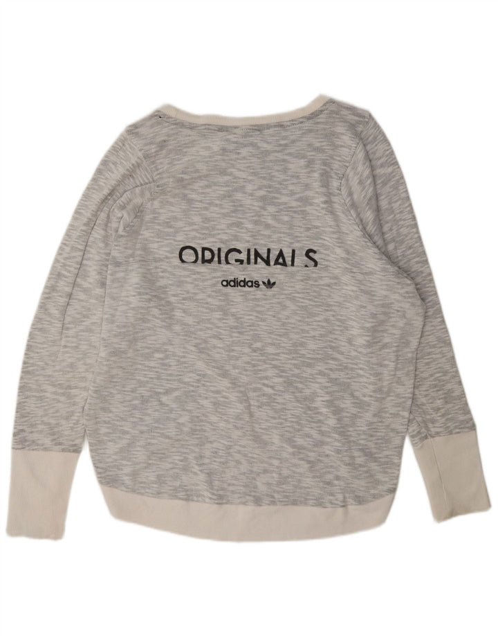 Adidas ženska majica s motivima prekomjerne majice UK 14 Large Grey Flected