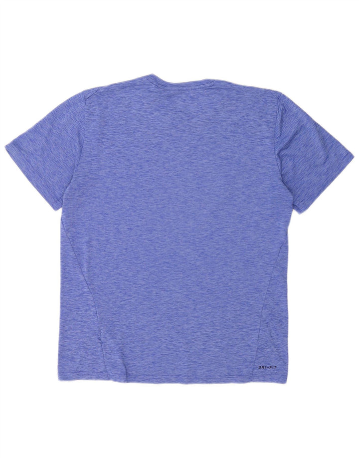 Nike Dri Fit majica s velikim plavim flekama od poliestera