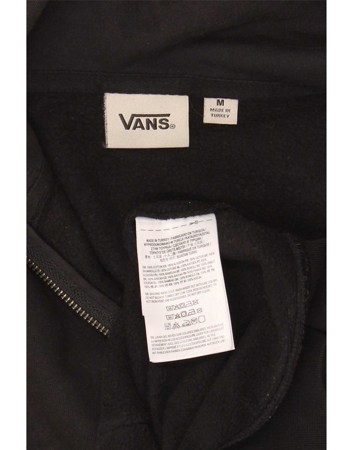 Vans muški pulover s kapuljačom na patentni zatvarač Srednje crni pamuk