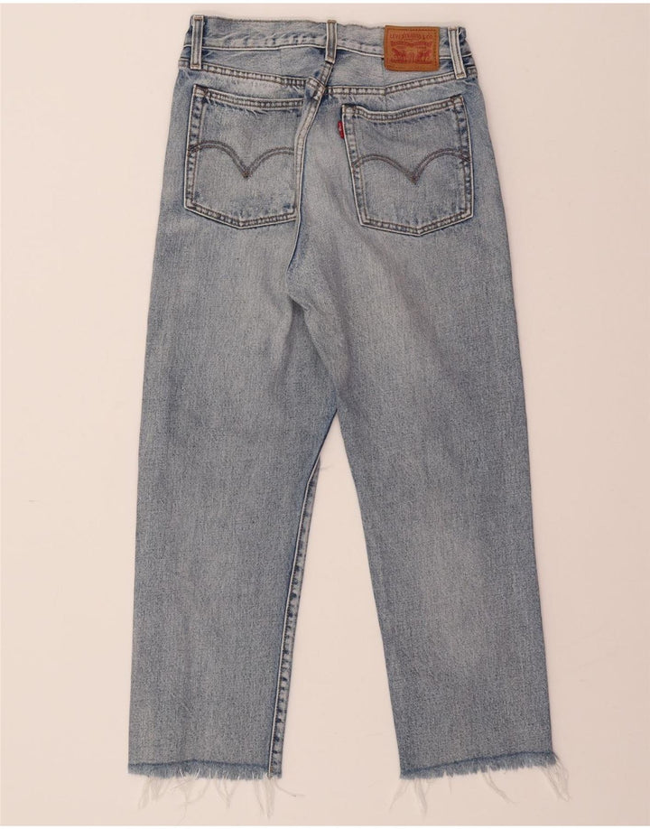 LEVI'S Womens Distressed Cropped Jeans W29 L25 Blue Cotton Vintage Levi's and Second-Hand Levi's from Messina Hembry 