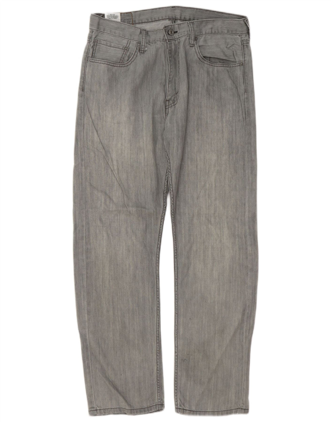 Levi's muške 505 ravne traperice W33 L30 sivi pamuk