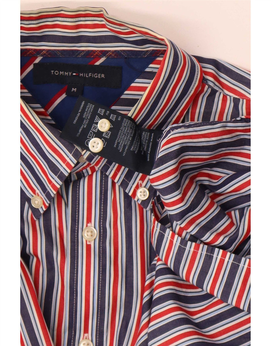 Tommy Hilfiger muška košulja srednje boje, pamuk na pruge