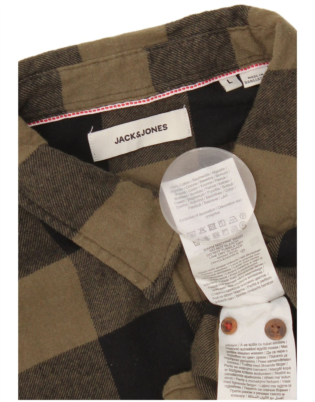 Jack & Jones muška flanelska košulja, veliki kaki pamuk