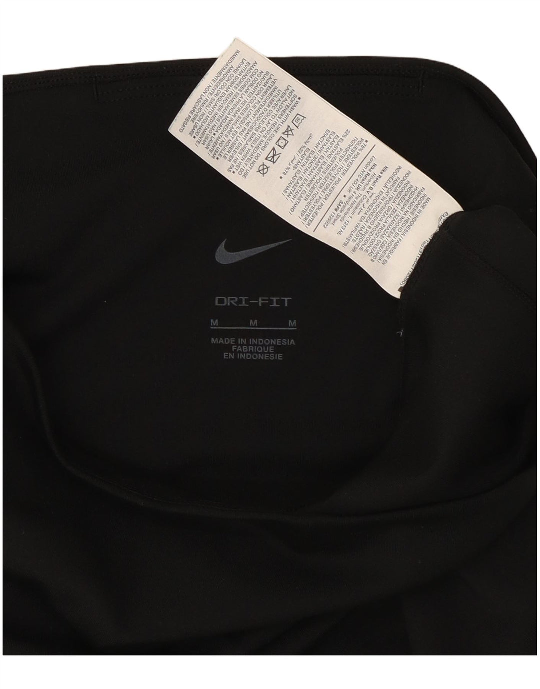 Nike Ženske Dri Fit Capri tajice UK 12 Srednje crni poliester