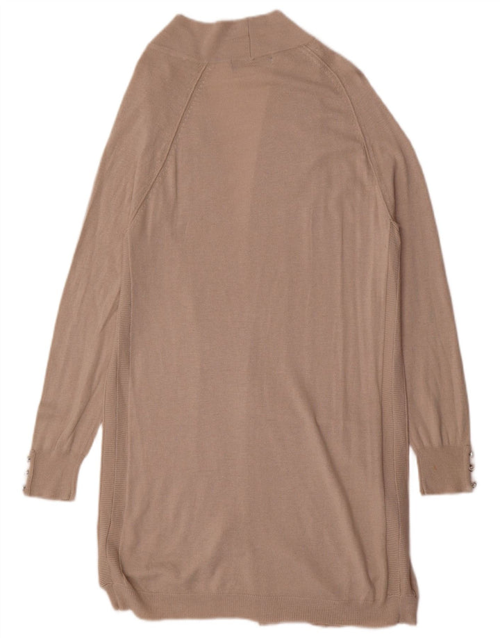 Marks & Spencer ženski otvoreni kardigan pulover UK 8 Small Beige