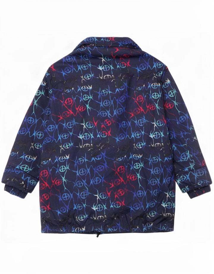 FUCHS & SCHMITT Ženska podstavljena jakna s kapuljačom UK 16 Large Navy Blue Geometric