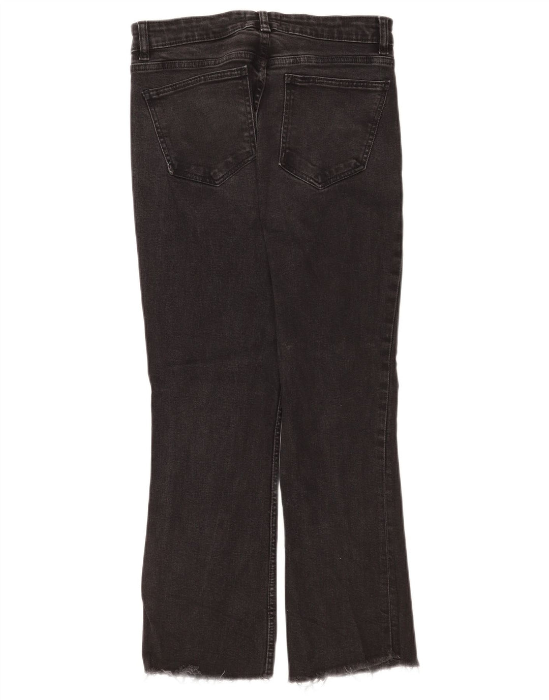 Zara ženske crop bootcut traperice EU 42 Large W32 L24 crne