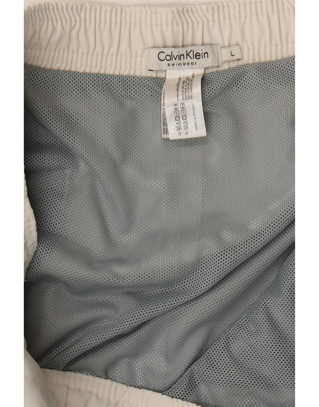 Calvin Klein muške kratke hlače za kupanje s grafičkim motivima, veliki bijeli poliester