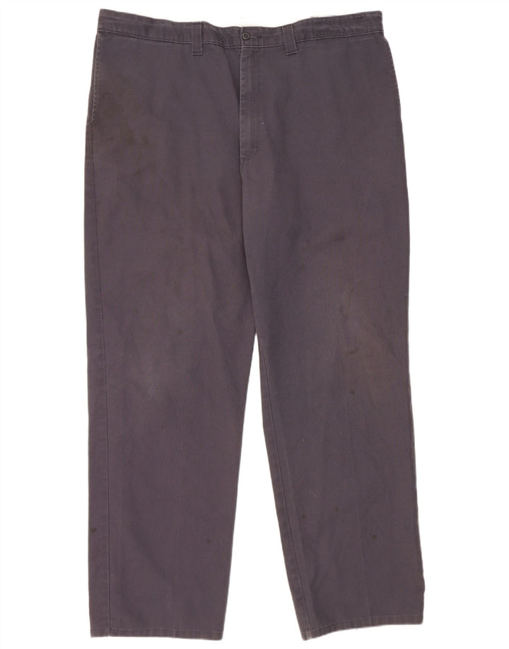 Dickies muške ravne chino hlače W42 L32 tamnoplavi poliester