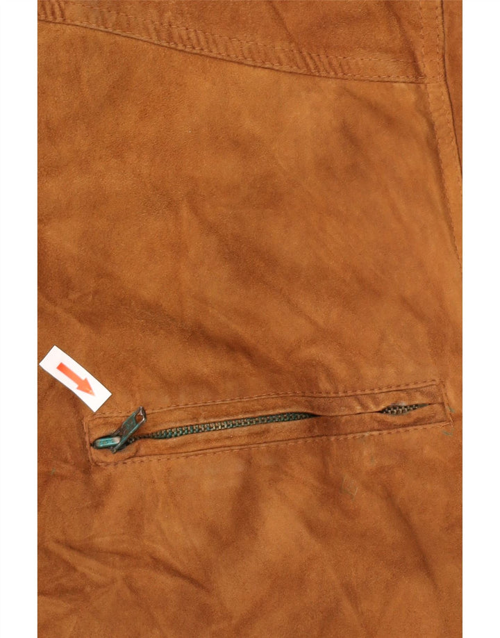 Vintage muška bomber jakna od brušene kože UK 38 srednje smeđe kože