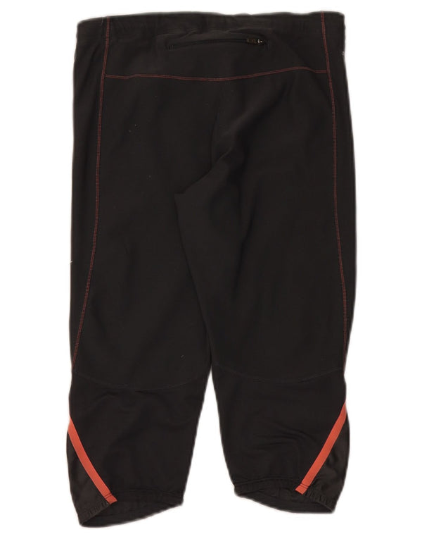 Nike Ženske Dri Fit Capri Trenirke Hlače UK 14 Srednji crni poliester
