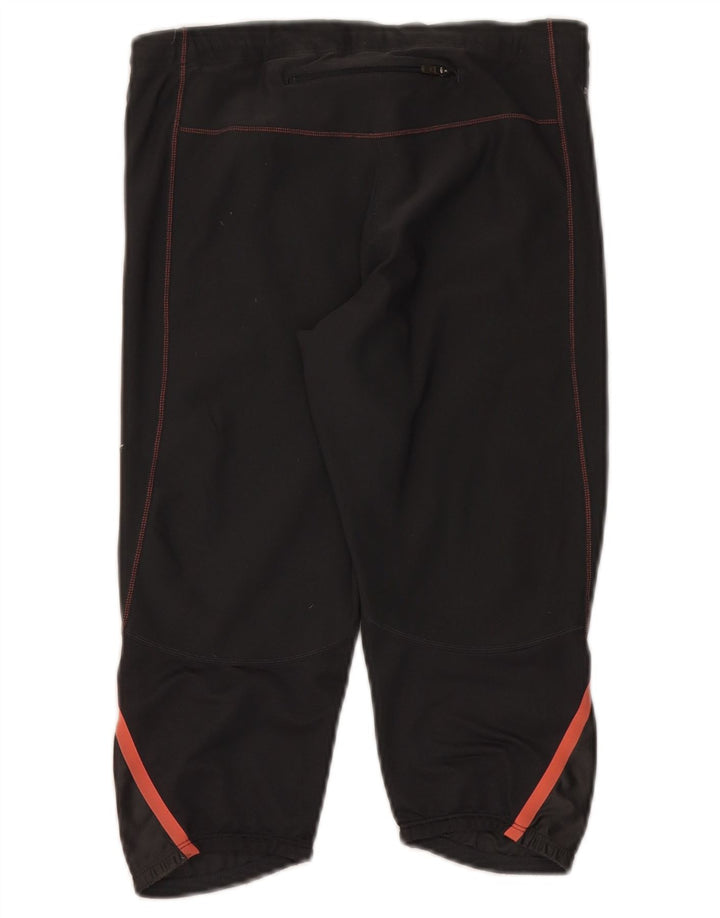 Nike Ženske Dri Fit Capri Trenirke Hlače UK 14 Srednji crni poliester