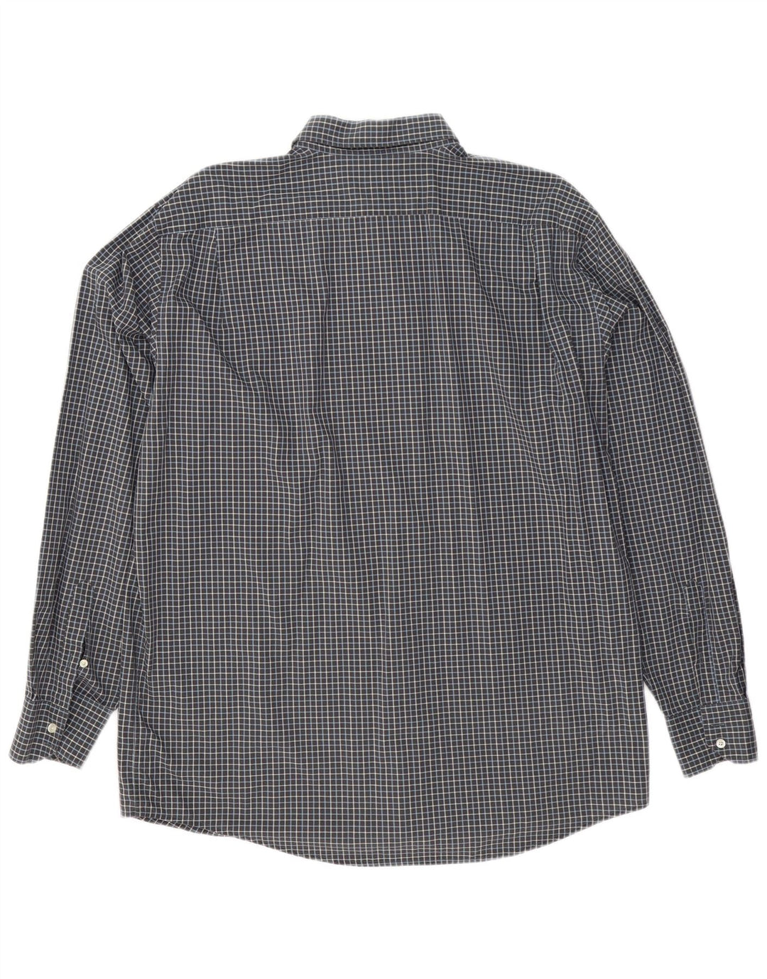 Lacoste muška košulja standardnog kroja, veličina 45 XL, sivi karirani pamuk