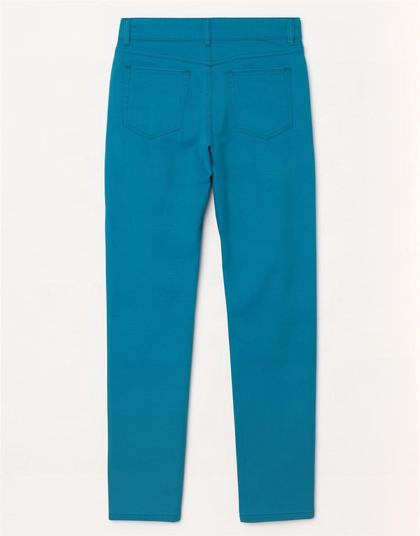 Escada Womens High Waist Slim Casual Trousers EU 38 Medium W29 L31 Blue