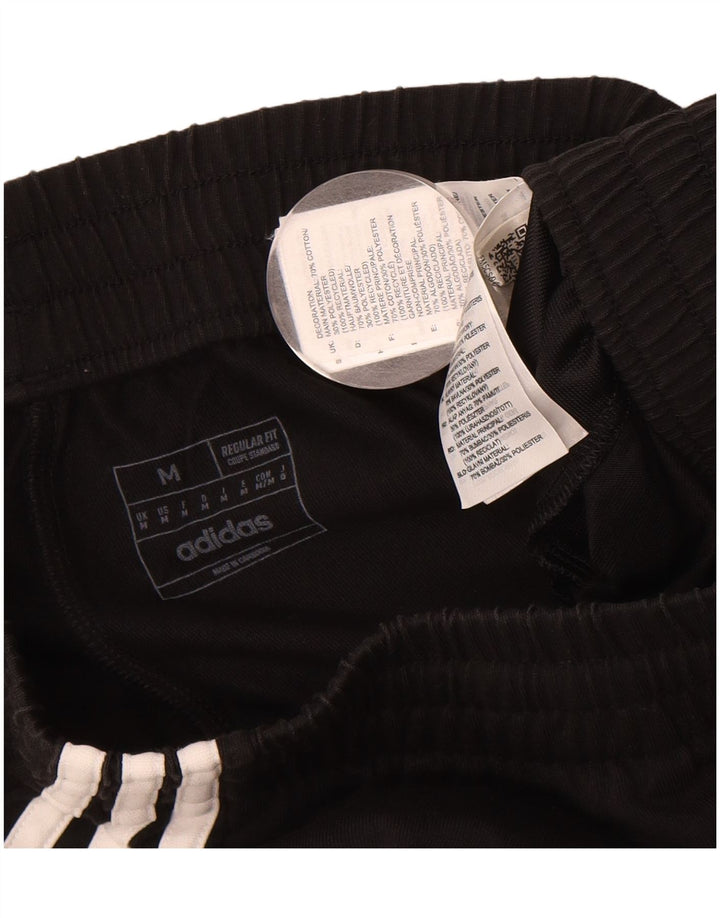 ADIDAS Mens Regular Fit Tracksuit Trousers Medium  Black Cotton