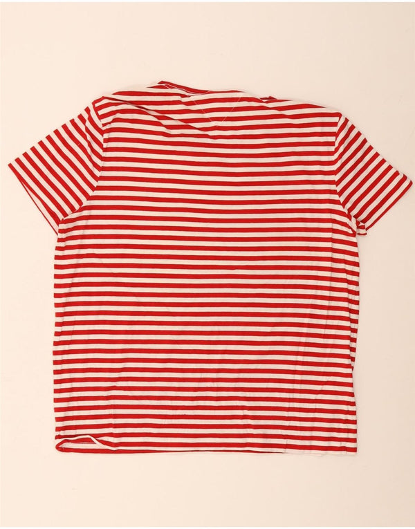 Tommy Hilfiger Muška majica kratkih rukava 3XL Pamuk na crvene pruge