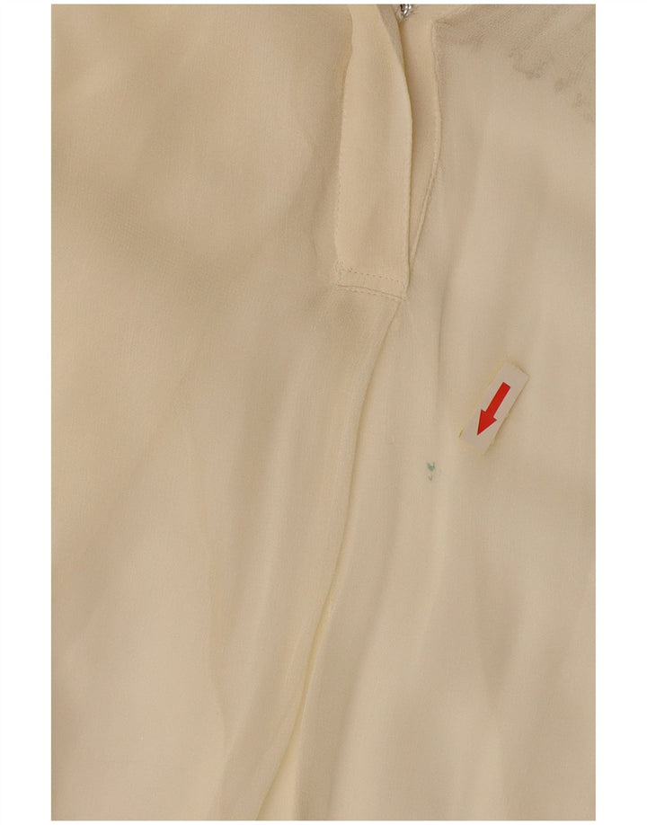 Mango ženski gornji dio prozirne bluze UK 12 srednje bijele viskoze