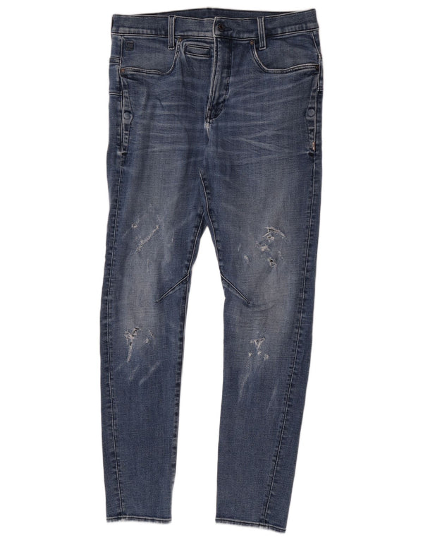 G-Star Mens Distressed Slim Jeans W34 L32 Blue
