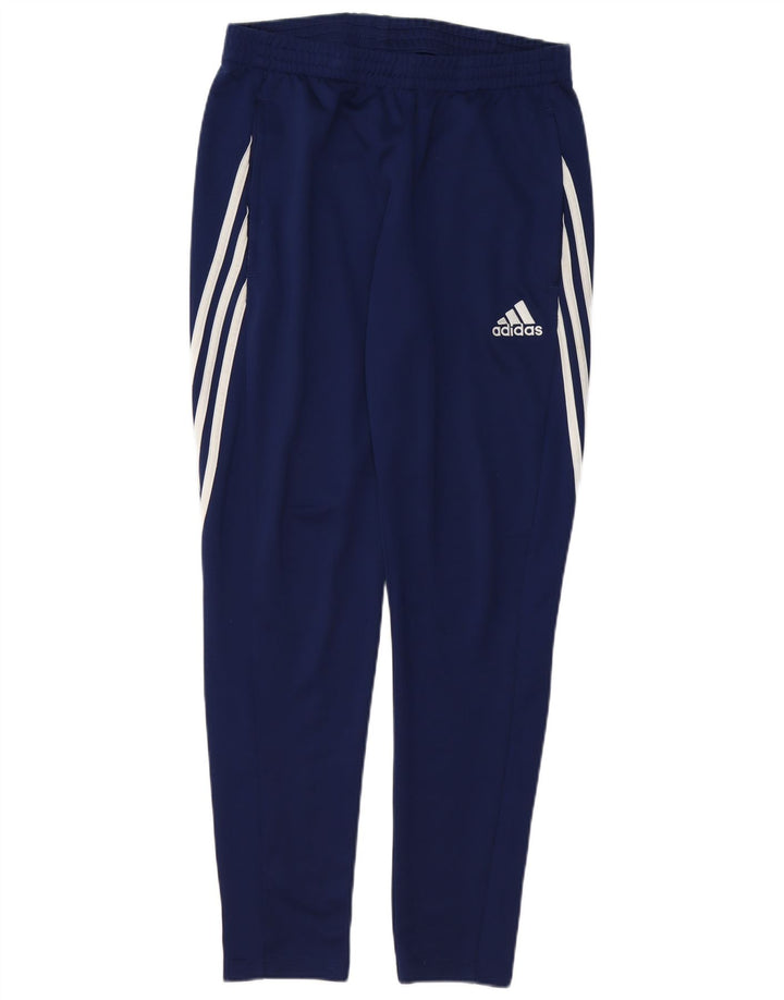 Adidas muške trenirke Climalite srednje tamnoplave poliesterske hlače