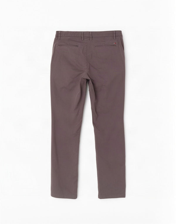 Tommy Hilfiger muške ravne chino hlače W38 L32 sivi pamuk