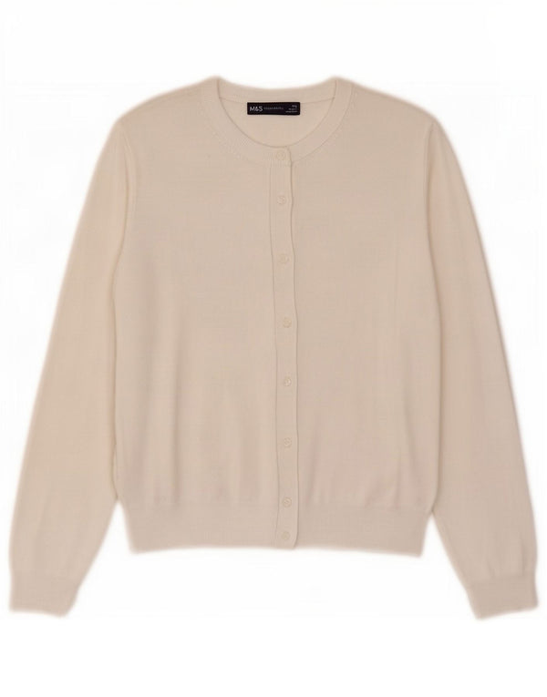 Marks & Spencer ženski kardigan pulover UK 16 Large off white viskoza
