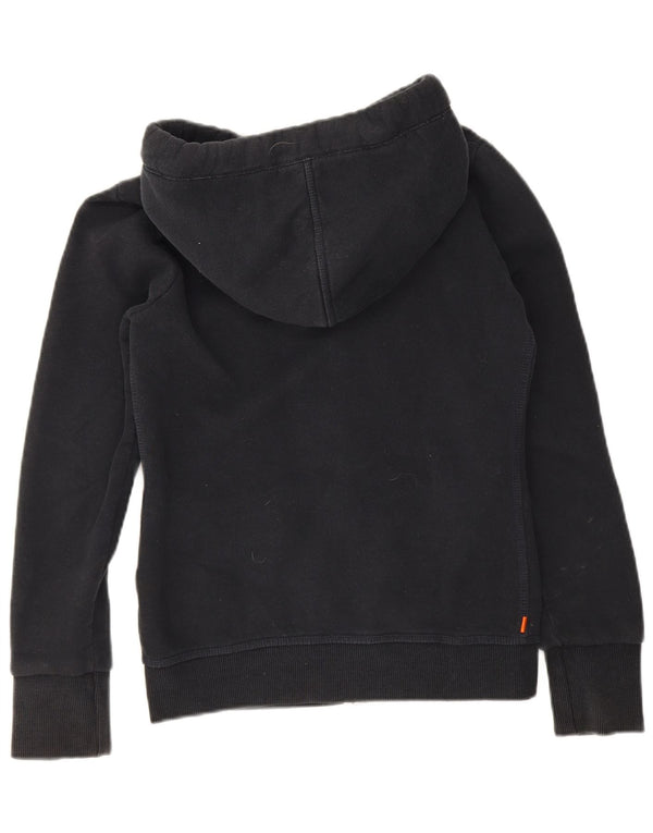Superdry muški pulover s kapuljačom na patentni zatvarač Mali tamnoplavi pamuk