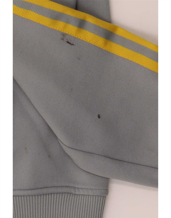 Adidas ženski pulover s kapuljačom na patentni zatvarač UK 12 srednje sivi poliester