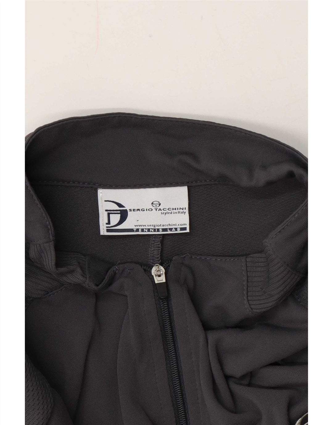 Sergio Tacchini muška majica kratkih rukava s patentnim izrezom XL siva