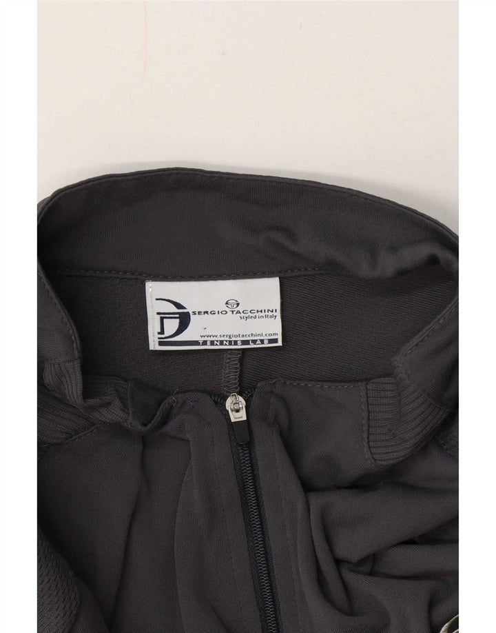 Sergio Tacchini muška majica kratkih rukava s patentnim izrezom XL siva