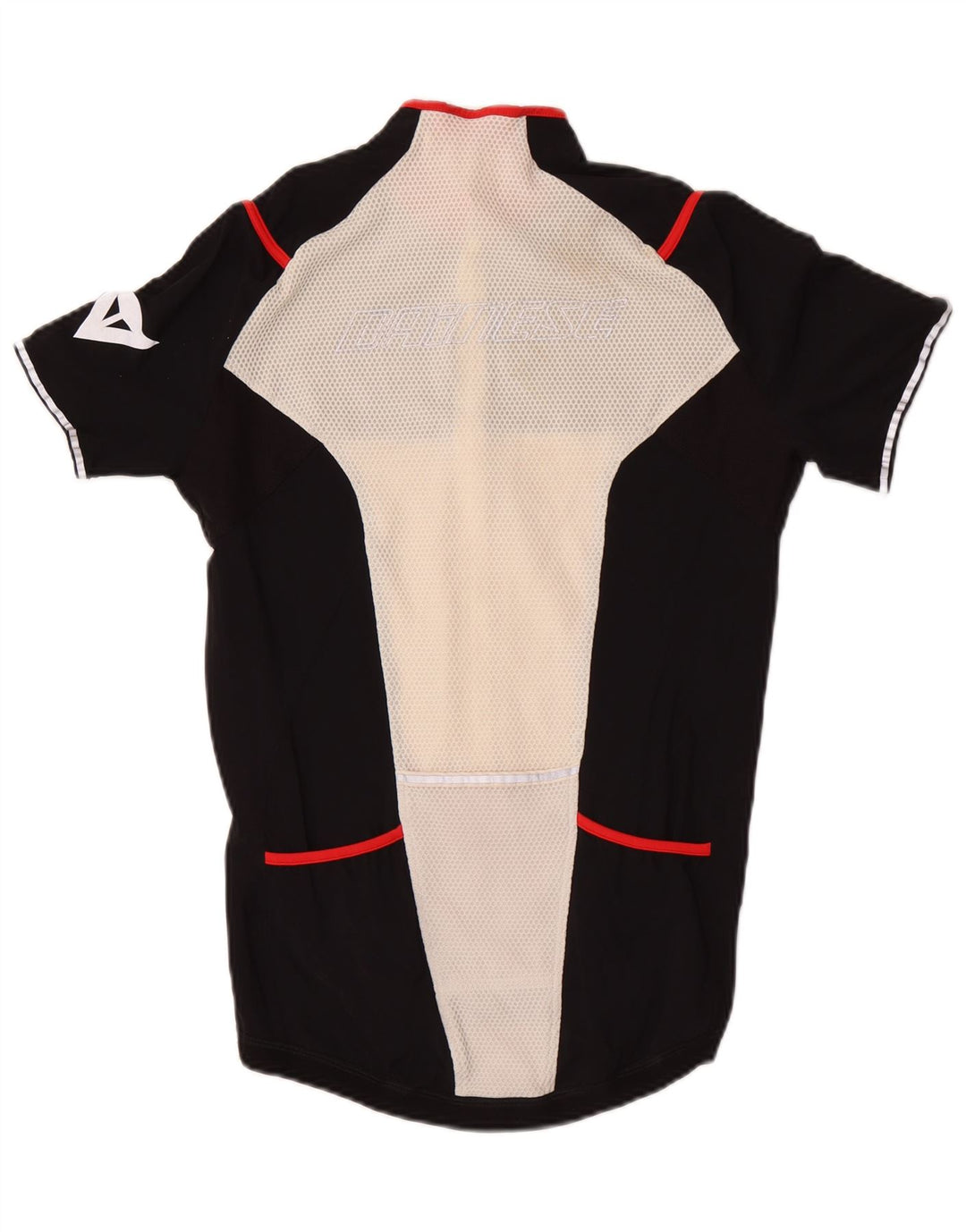 Dainese muška majica s kratkim rukavima i izrezom s patentnim zatvaračem srednje crne boje