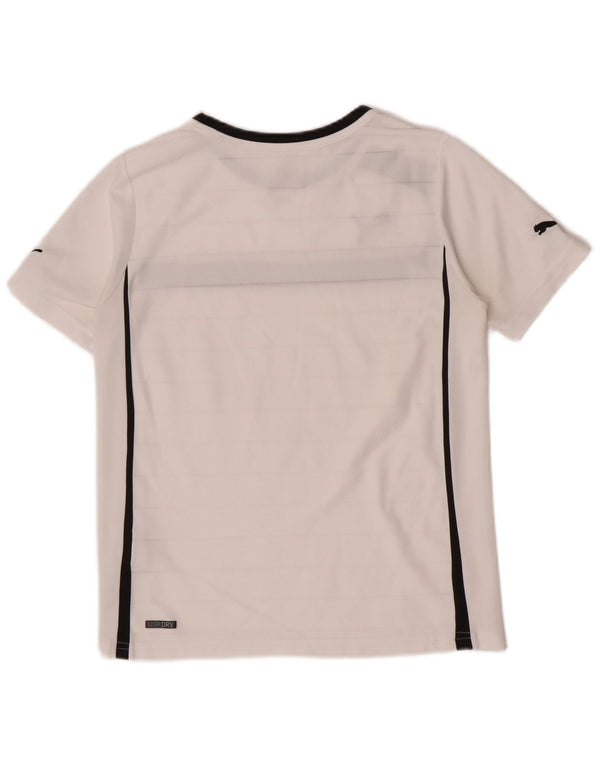 Puma Boys Regular Graphic T-Shirt Top 11-12 Years White Colourblock