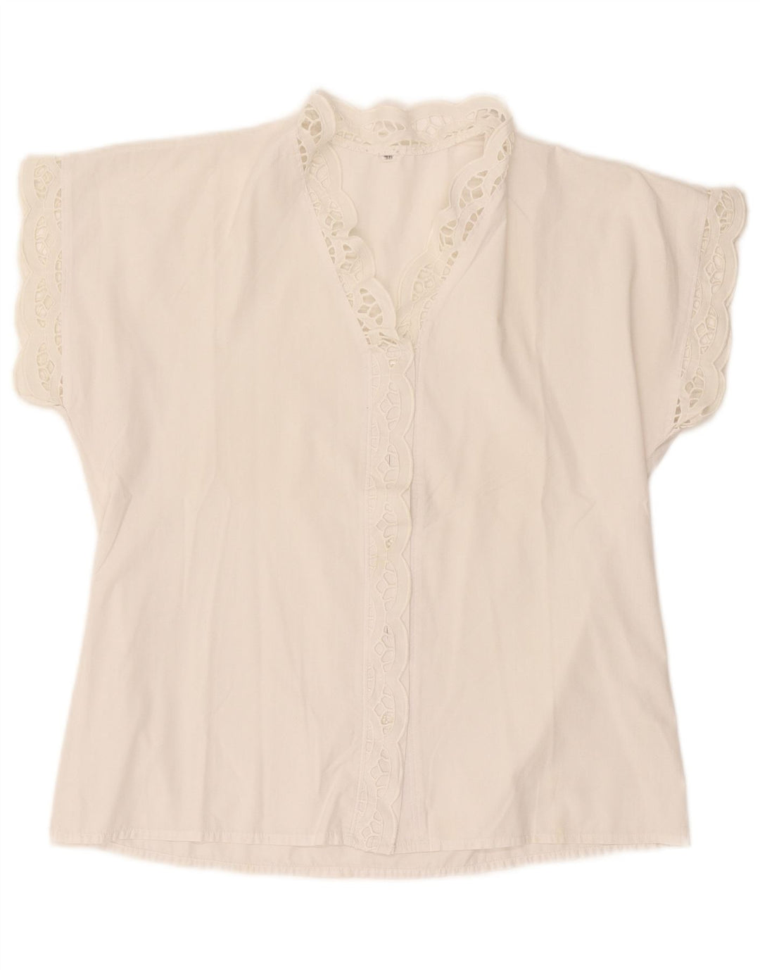 Vintage ženska košulja kratkih rukava EU 38 Srednje bijela