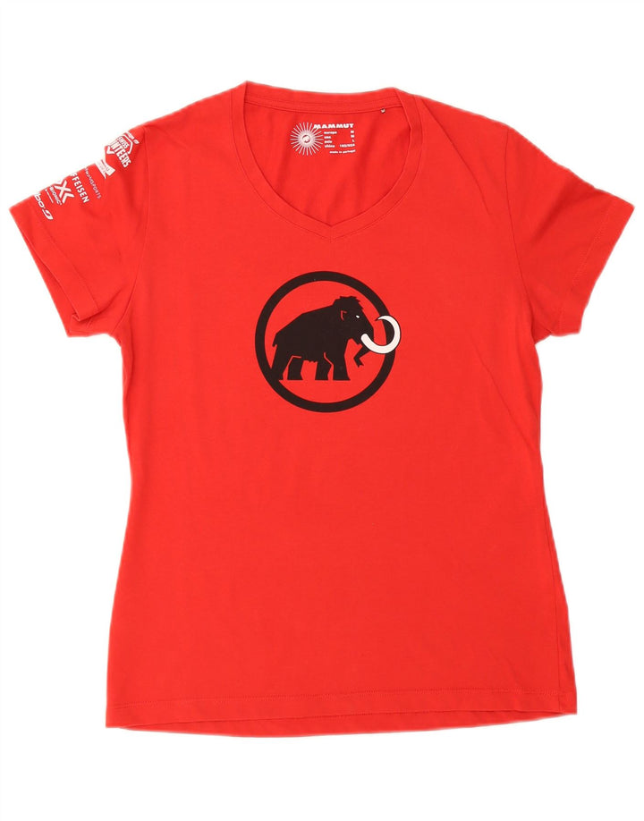 Mammut ženska majica s grafičkim motivima UK 14 srednje crvena