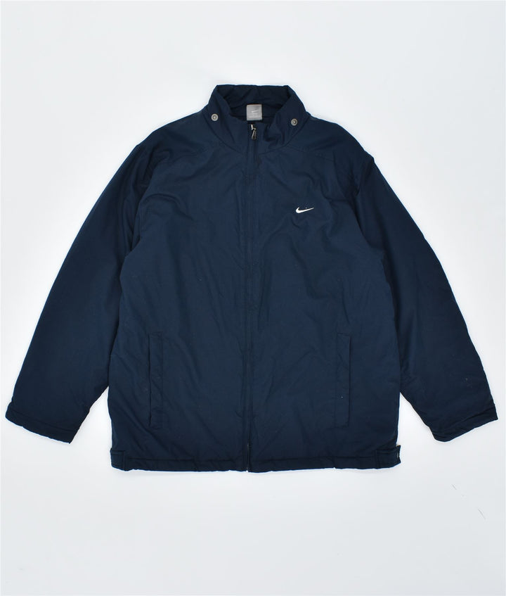 NIKE muška jakna vjetrovka UK 42/44 velika tamnoplava poliester