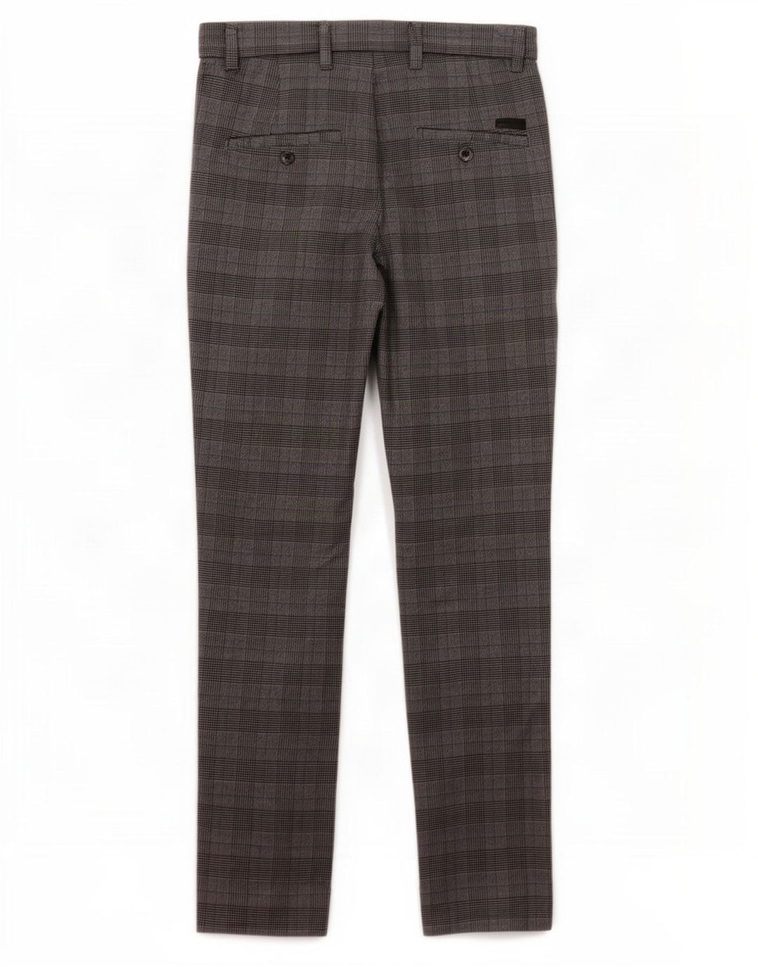 Jack & Jones muške uske hlače Marco W28 L30 sivi karirani poliester
