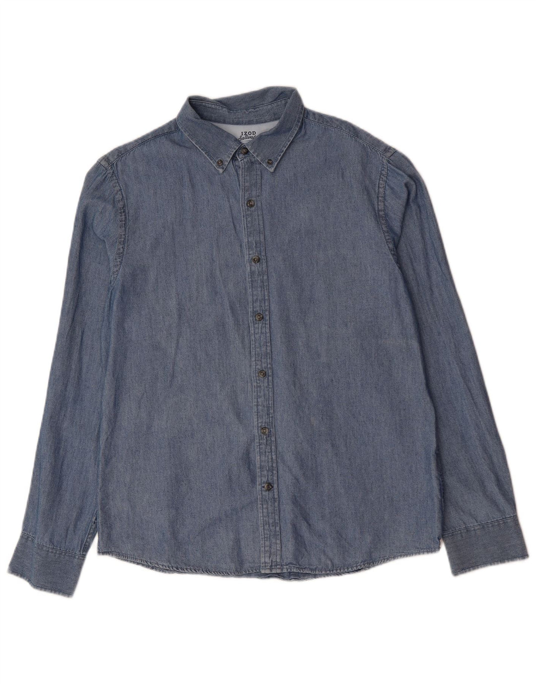 IZOD muška traper košulja sa slanom vodom, velika, plava pamučna