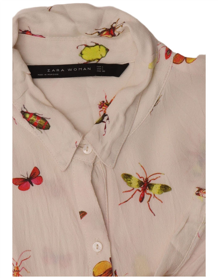 Zara ženska košulja bluza UK 16 velika bijela