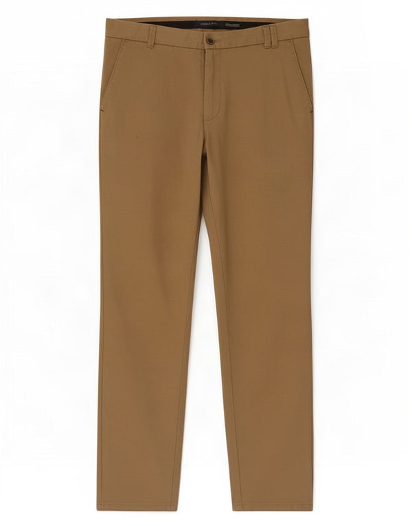 Zara muške ravne chino hlače EU 44 Large W34 L30 Bež pamuk
