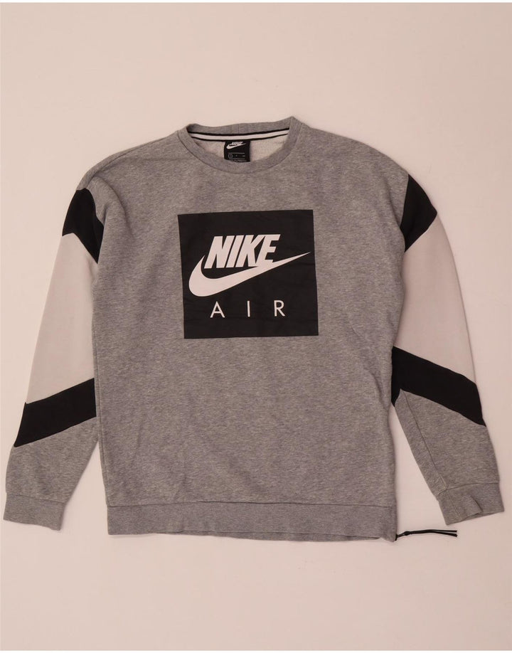 Nike muška majica s grafičkim motivima, mali sivi pamuk u blokovima boja