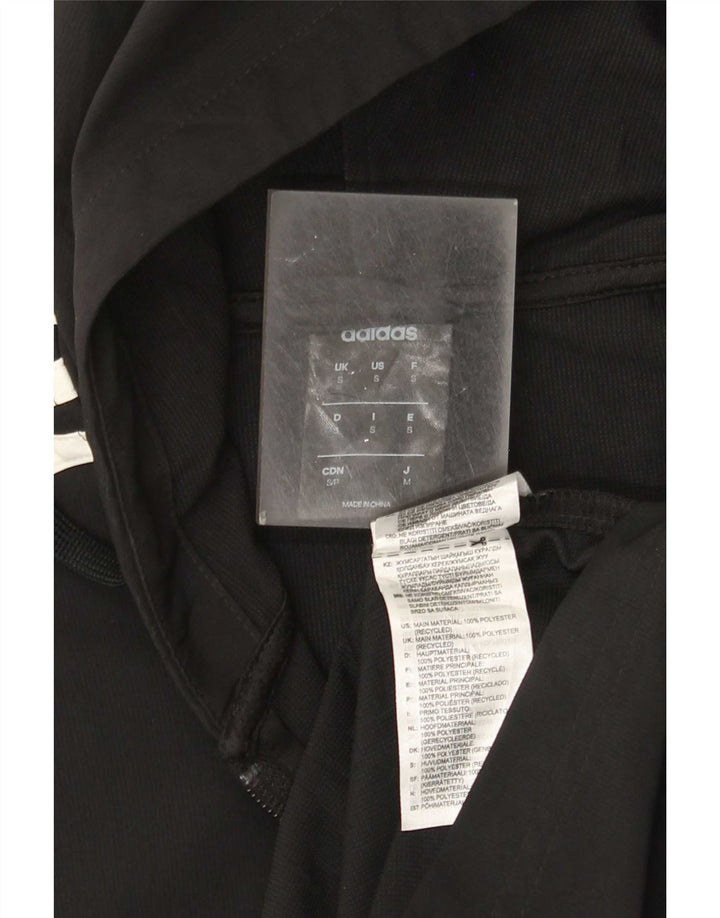 Adidas muška trenirka s kapuljačom, mala crna poliesterska jakna