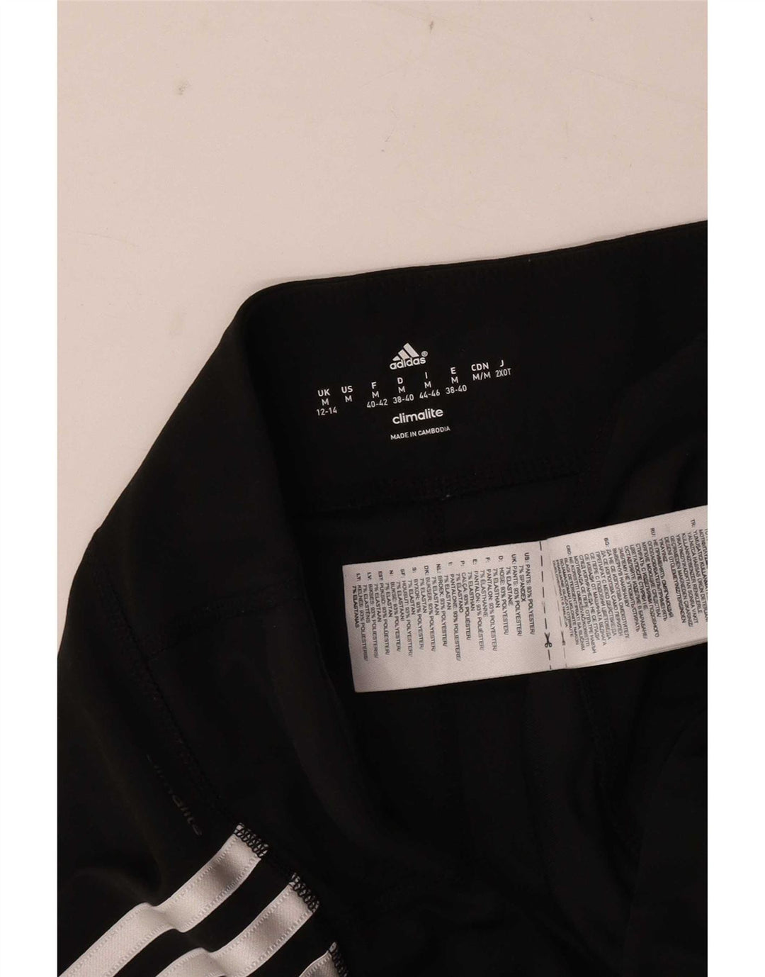 Adidas ženske hlače za trenirku UK 12/14 Srednje crni poliester