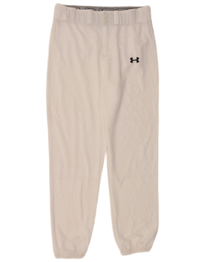 UNDER ARMOUR Muške joggers Large Hlače za slobodno vrijeme W34 L30 Bijele